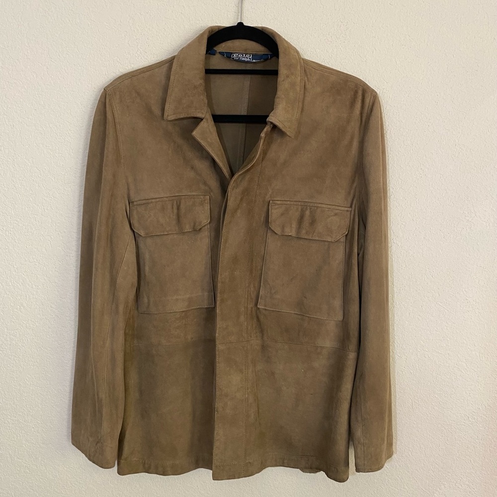 Polo Ralph Lauren Suede Leather Overshirt